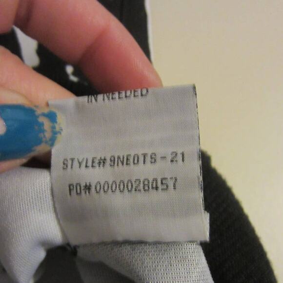 1738 Original Brand Hoodie Tee Black White Splatter Print S - Picture 8 of 11